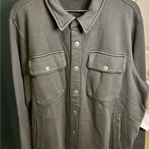 Men's Gray Button-Up Jacket